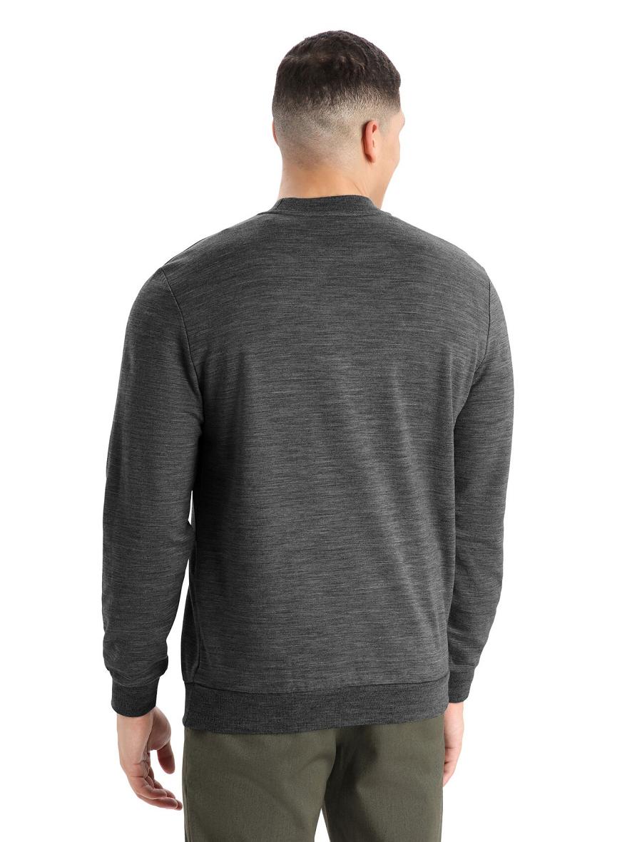 Icebreaker Merino Shifter Long Sleeve Sweatshirt Miesten Huppari Harmaat | FI 1277DFMN